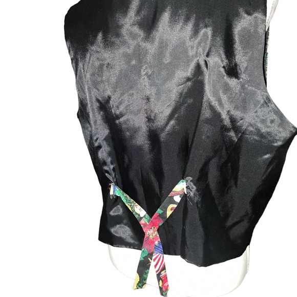 NWT- TWO Adorable Holiday Vests for Men or Women Tie Backs XL - Picture 6 of 11